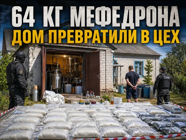 На Кубани в домашней нарколаборатории изъяли почти 64 кг мефедрона