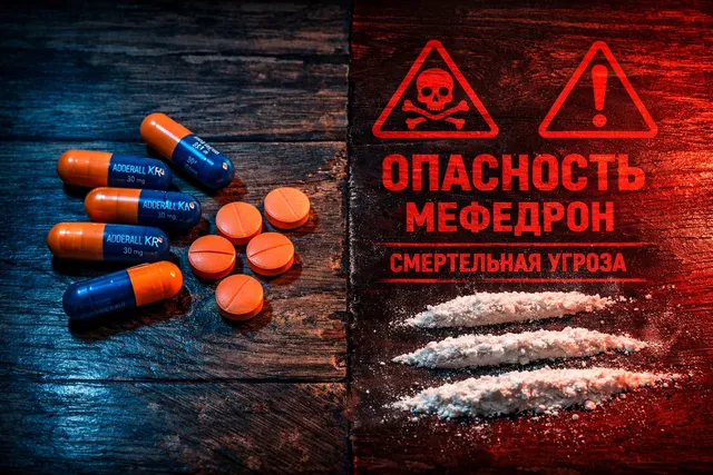 Аддералл и мефедрон: таблетки и порошок