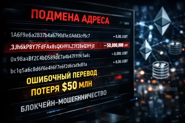 Инвестор потерял $50 млн из-за атаки с подменой адреса