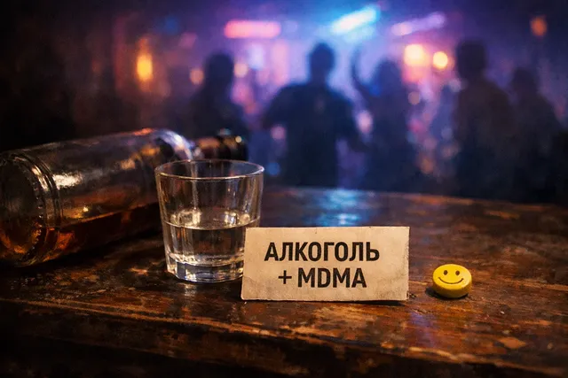 Алкоголь и MDMA - смешение эйфории и притупления