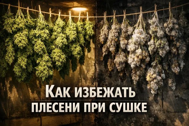 Как избежать плесени при сушке каннабиса