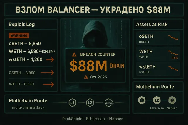 Balancer взломан: мультичейн атака и вывод $88 млн активов