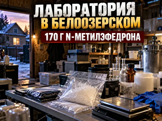 В Белоозерском задержали двух уральцев с 170 г N-метилэфедрона