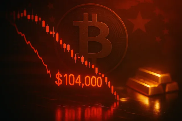 Bitcoin ниже $104 000: крипторынок теряет $0,5 трлн на рисках США–КНР