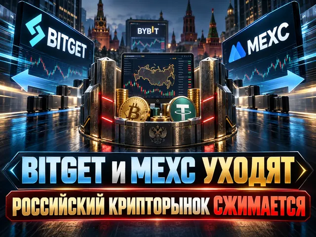Bitget и MEXC уходят из России: что происходит с криптобиржами