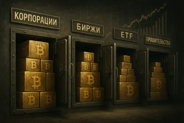 Крупные игроки контролируют почти 30% всех биткоинов