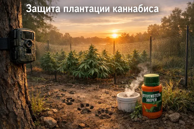 Защита каннабиса от животных, людей и насекомых