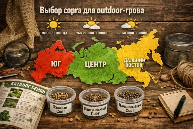 Как выбрать сорт каннабиса для outdoor-грова по региону