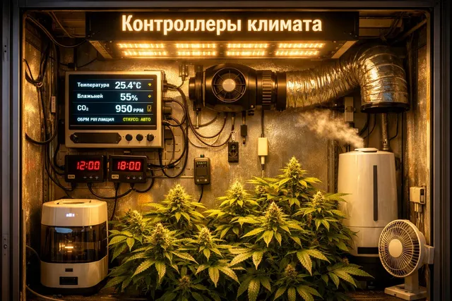 Контроллеры климата и smart-гров в системе выращивания