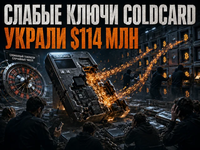 Coldcard потерял защиту: из аппаратных кошельков украли $114 млн