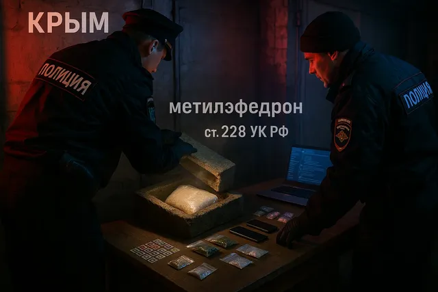 В Крыму задержали группу наркоторговцев и поставщика метилэфедрона