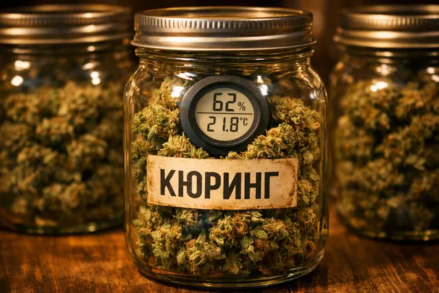 Кюринг каннабиса: сушка бутонов в банках с гигрометрами