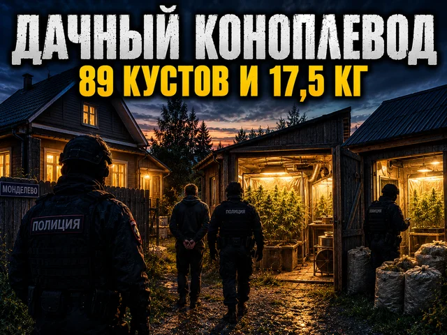 Дачный коноплевод в Монделево: 89 кустов и 17,5 кг марихуаны