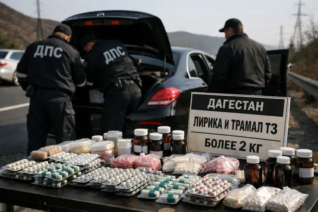 В Дагестане ДПС пресекла ввоз более 2 кг Лирики и Трамала T3