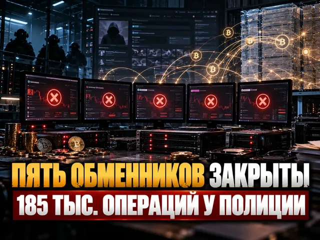 Пять обменников даркнет-маркета закрыты: 185 тыс. операций у полиции