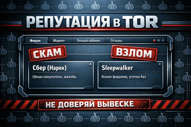 Бесславные ублюдки тёмной сети - как сгорает репутация в Tor