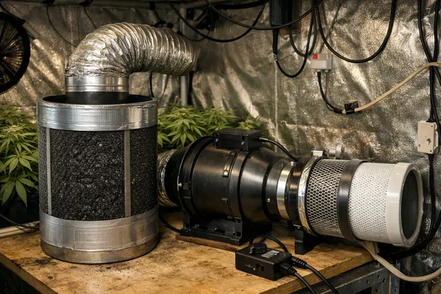 Самодельные угольные фильтры и система приточной вентиляции для гроубокса