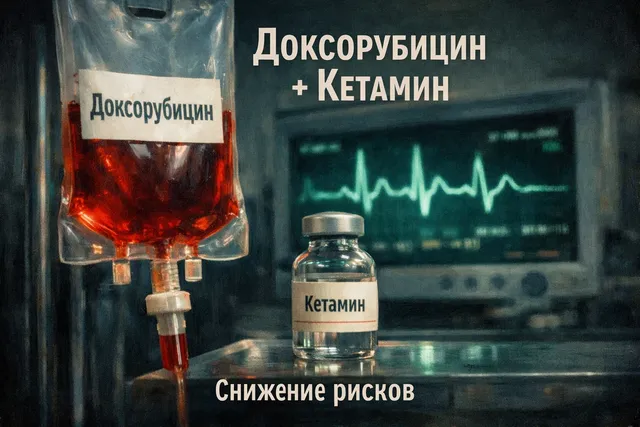 Доксорубицин и кетамин - пересечение рисков для сердца и давления
