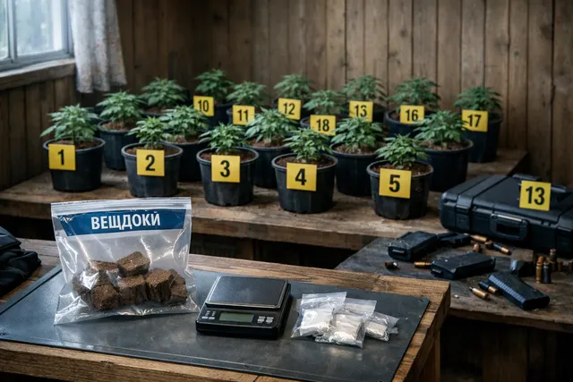 Арсенал и плантация в Домодедово: что нашли у «наркоагронома»