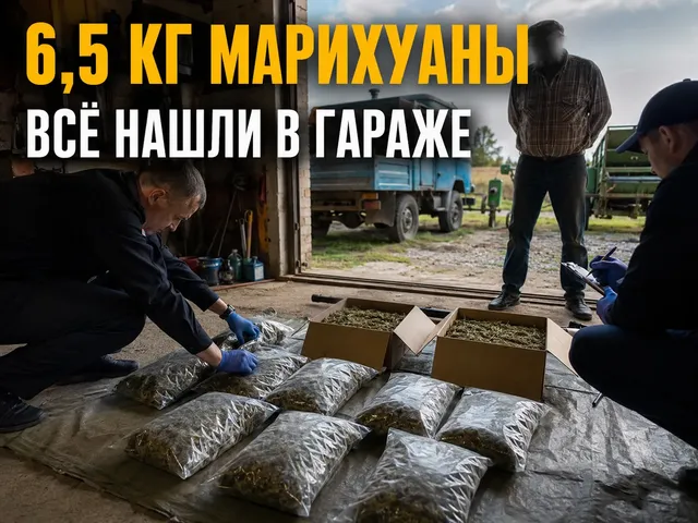 Тульская область: у фермера в гараже изъяли 6,5 кг марихуаны