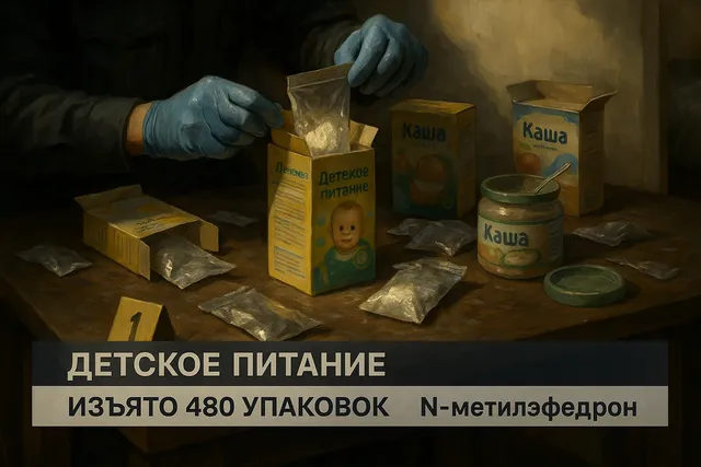Курьер прятал N-метилэфедрон в упаковках детского питания: задержание в Королёве