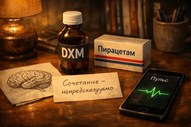 Декстрометорфан (DXM) и пирацетам - эффекты сочетания и возможные риски
