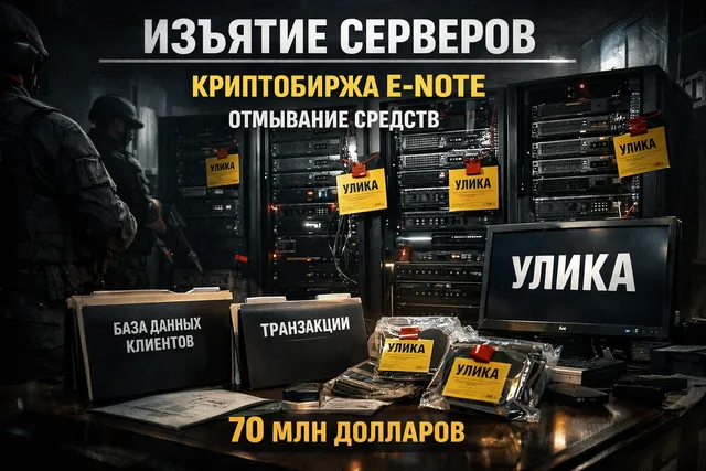 США изъяли серверы и домены криптобиржи E-Note