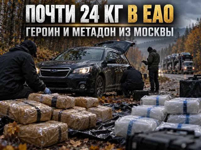 В ЕАО задержали курьера с почти 24 кг героина и метадона