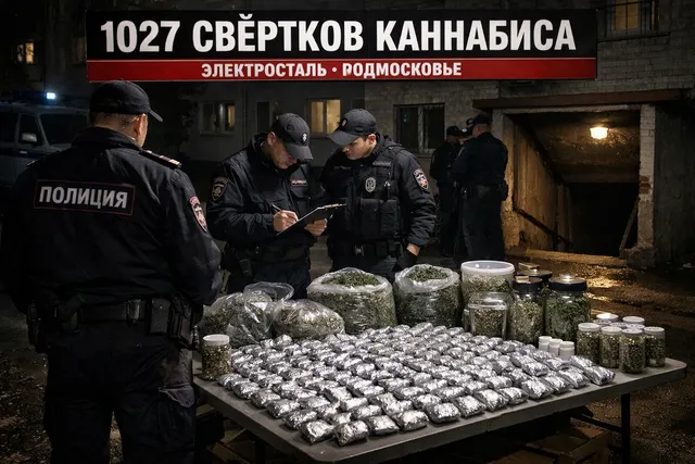 В Электростали изъяли более тысячи свёртков с каннабисом