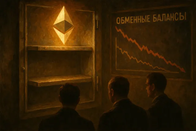 Исторический минимум запасов ETH на биржах