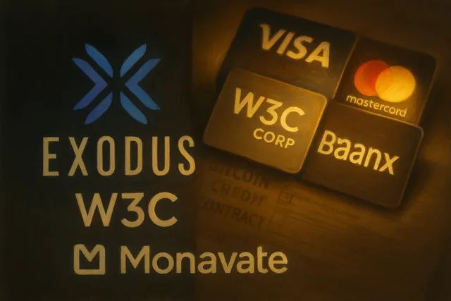 Exodus покупает W3C Corp за $175 млн, используя биткойн-кредит