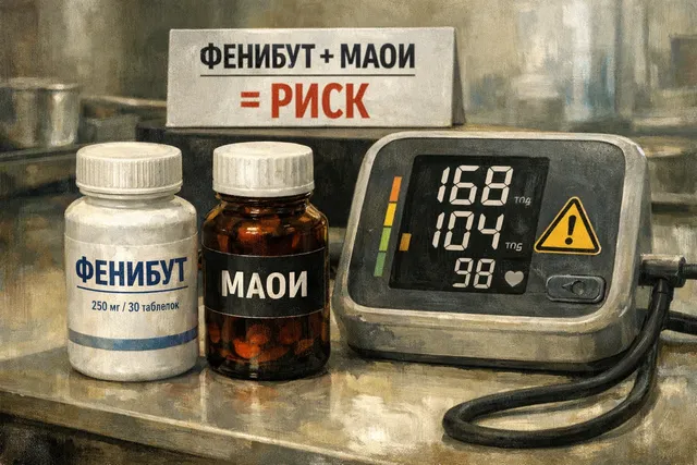 Фенибут и МАОИ: предупреждение о рисках сочетания препаратов