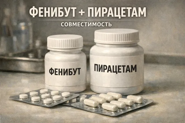 Фенибут и пирацетам - совместимость, риски и побочные эффекты