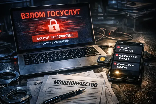 Взлом аккаунта на Госуслугах привёл к кредитному мошенничеству