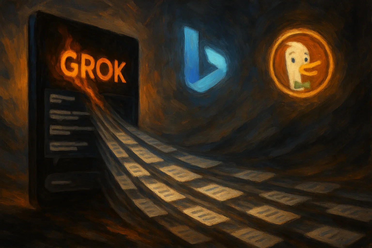 Сотни тысяч чатов с ИИ Grok оказались в поисковиках Bing и DuckDuckGo