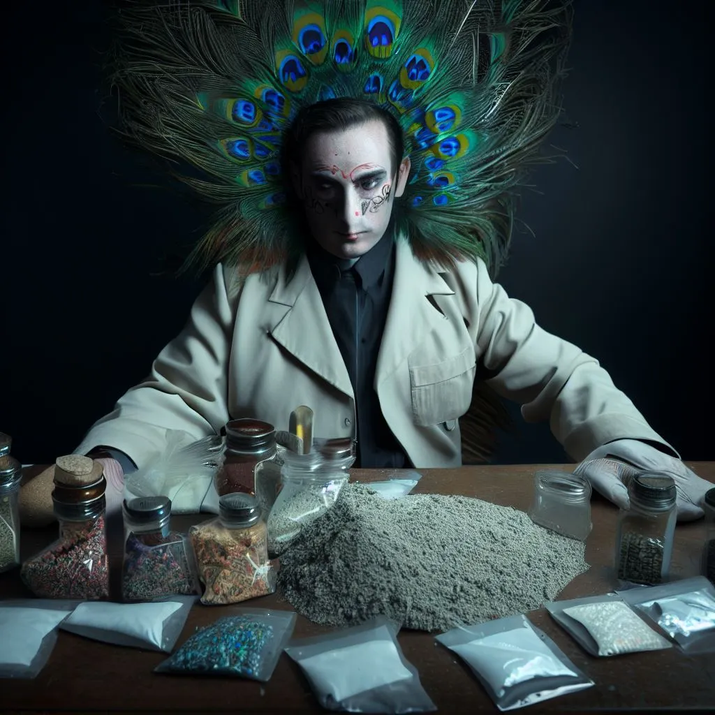 huckster,  peacock, darknet business,  sale of peacock, salvia, Ketamine, dissociative, Salvi...webp