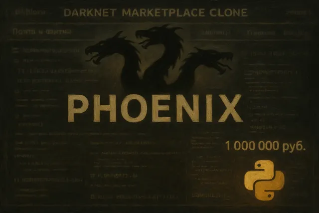 На RuTOR продают клон Hydra: «Феникс» оценили в миллион рублей