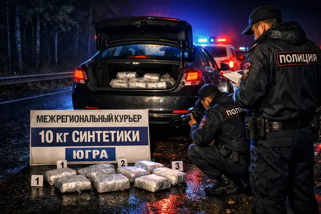 Межрегионального наркокурьера с 10 кг «синтетики» задержали по пути в Югру