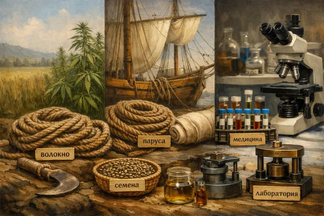 История культивации каннабиса: от волокна и парусов до медицины и стандартов