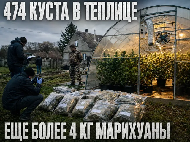 Калининград: в теплице изъяли 474 куста и более 4 кг марихуаны