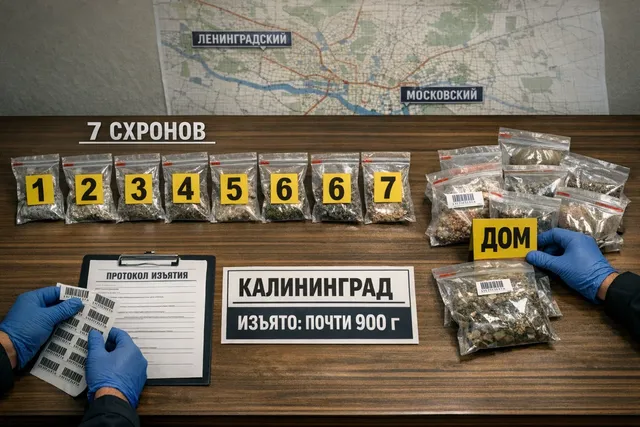 Калининград: 18-летнего курьера подозревают в сбыте 900 г «синтетики»