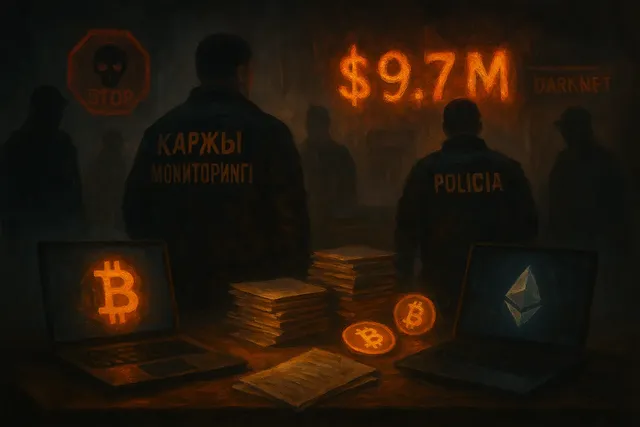 В Казахстане ликвидирован теневой криптообменник с оборотом $9,7 млн