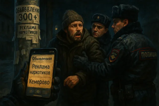 В Кемерове задержан наркопромоутер, расклеивший более 300 объявлений