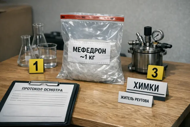 Химки: подпольная лаборатория мефедрона, изъято около 1 кг