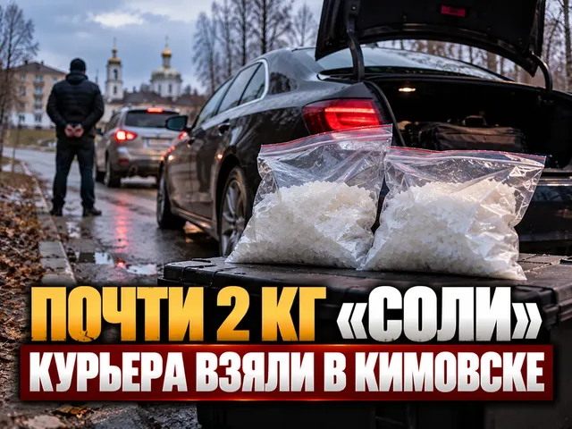 Кимовск: в машине курьера нашли почти 2 кг N-метилэфедрона