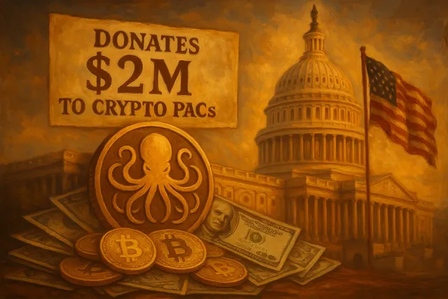 Kraken выделил $2 млн на поддержку крипто-PAC в США
