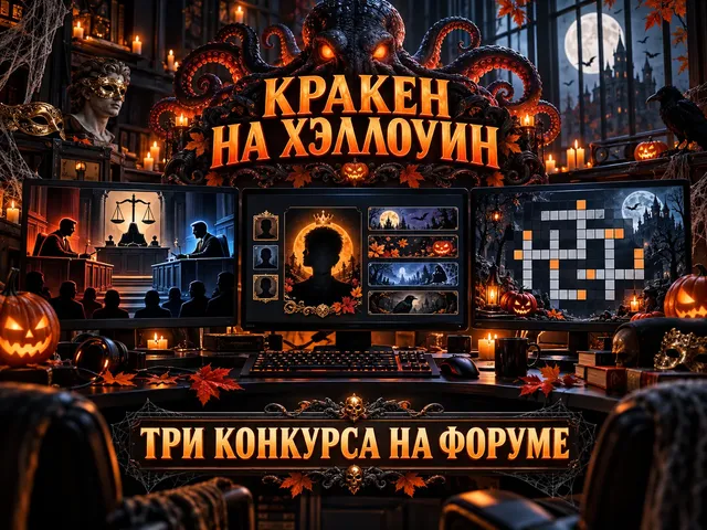 Kraken запустил три конкурса к Хэллоуину на внутреннем форуме