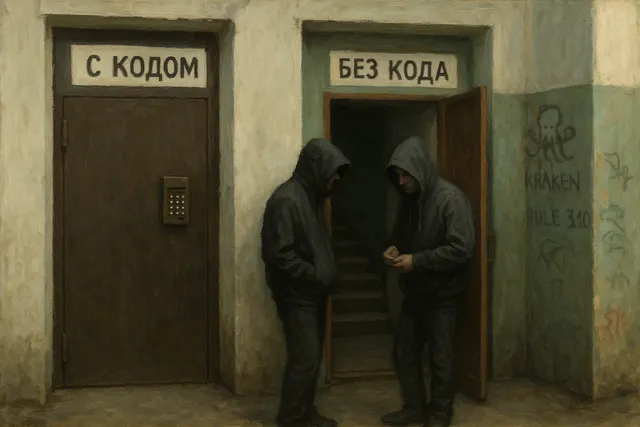 Тип клада «подъезд» на Kraken разделён на варианты с кодом и без