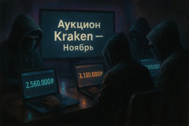 Ноябрьский аукцион Kraken завершён: борьба, новичki и 114 млн рублей ставок