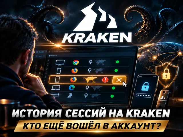 Kraken добавил историю сессий для защиты аккаунтов от угона